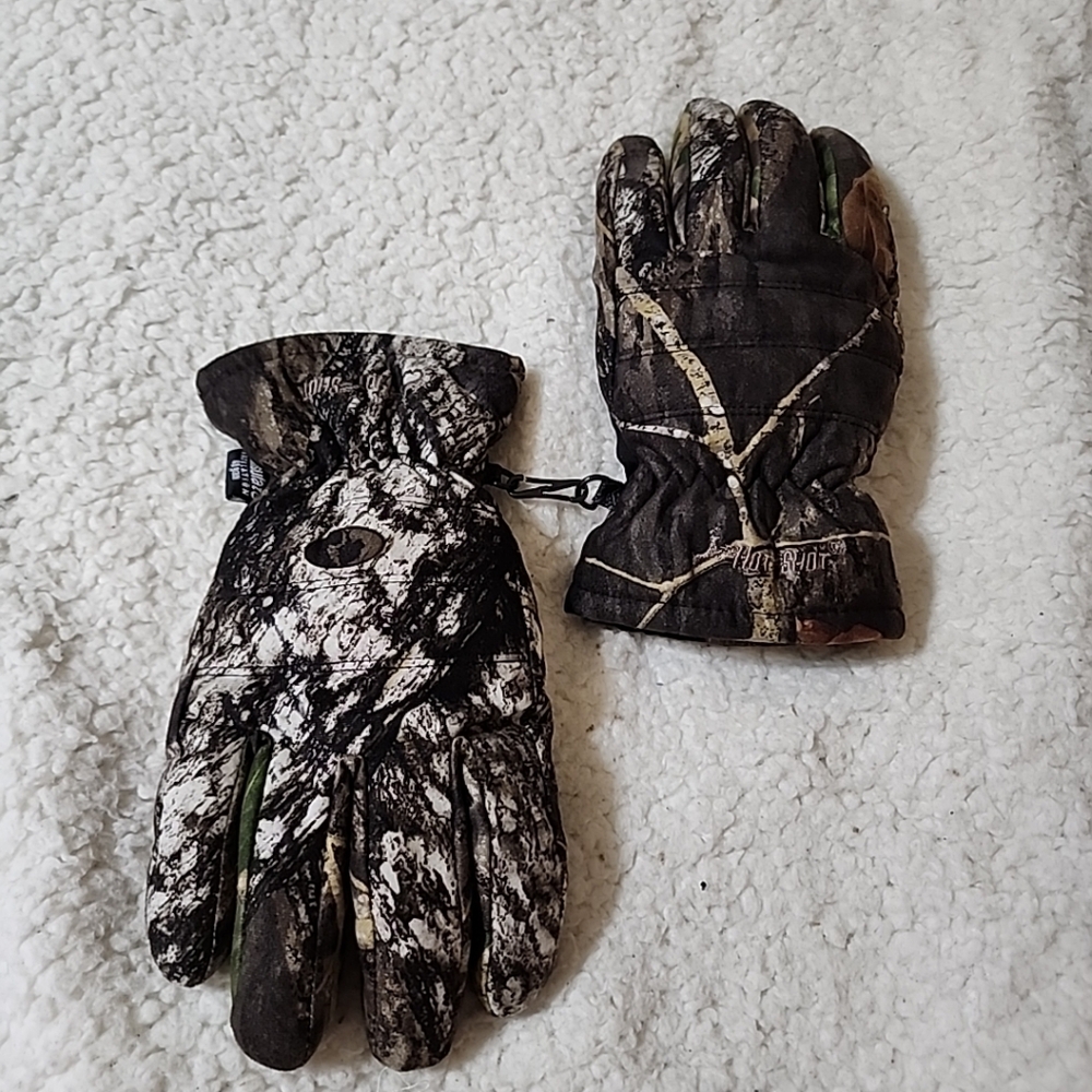 Thinsulate Insulation 40 gram Camo Youth Gloves Convertible Mitten Size Large